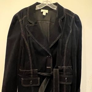 Lady’s black corduroy blazer/jacket